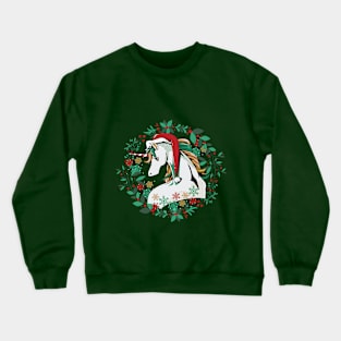 Sad Christmas Unicorn Crewneck Sweatshirt